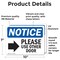 Signmission Please Use Other Door Sign With Symbol, 10 in W x Rectangle, Vinyl Decal OS-2PACK-NS-D-710-L-16363 - alternate 4